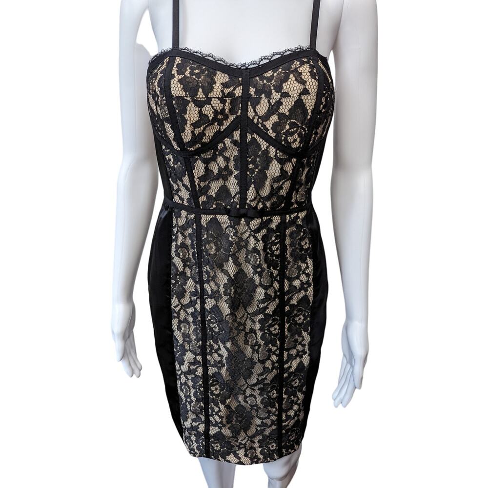 Guess Dress Size 3 Juniors Lace Corset Style Bodycon Holiday Party Date NYE